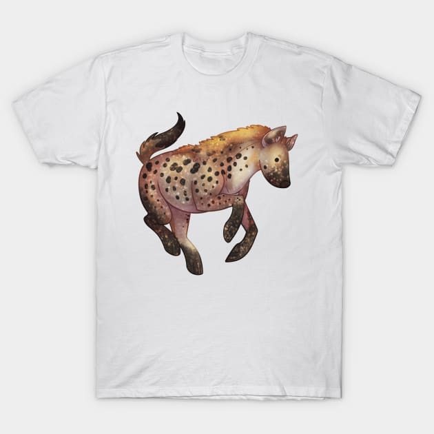 Cozy Spotted Hyena T-Shirt by Phoenix Baldwin